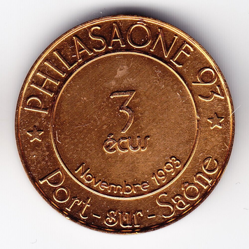 1993 France Port Sur Saone Medal (b152)